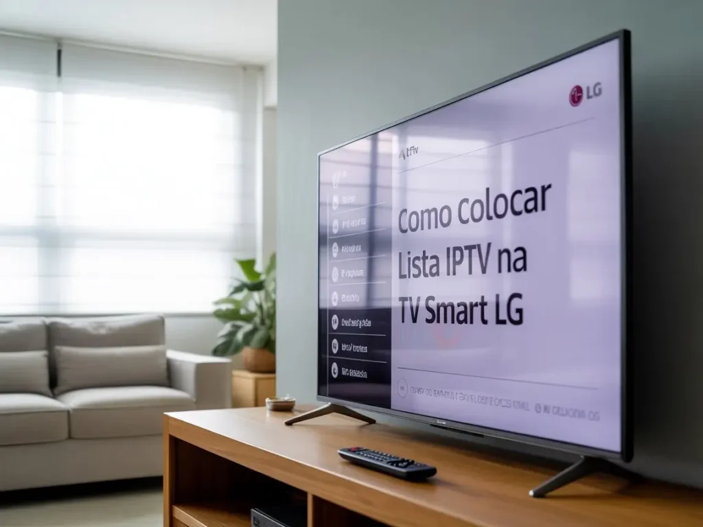 Como colocar lista iptv na tv smart lg